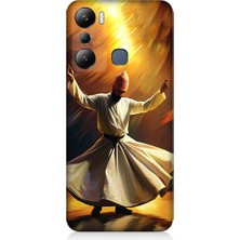 Teknomeg Infinix Hot 20I Uyumlu Semazen Yapan Mevlevi Desenli Silikon Kılıf