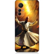Teknomeg Xiaomi Mi 12 Pro Uyumlu Semazen Yapan Mevlevi Desenli Silikon Kılıf