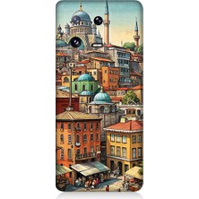 Teknomeg Xiaomi Mi 13 Uyumlu Eski Cami ve Mahalle Desenli Silikon Kılıf