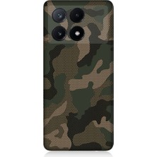 Teknomeg Xiaomi Poco X6 Pro Uyumlu Kamuflaj Desenli Silikon Kılıf