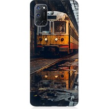 Teknomeg Oppo A52 Uyumlu Eski Sarı Tren Desenli Silikon Kılıf