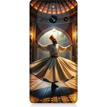 Teknomeg Realme 11 Pro Plus Uyumlu Mevlevi Semazen Desenli Silikon Kılıf