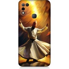Teknomeg Infinix Hot 10 Play Uyumlu Semazen Yapan Mevlevi Desenli Silikon Kılıf