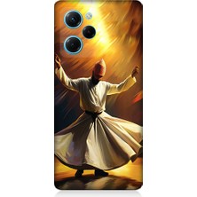 Teknomeg Xiaomi Poco X5 Pro Uyumlu Semazen Yapan Mevlevi Desenli Silikon Kılıf