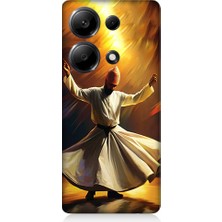 Teknomeg Xiaomi Redmi Note 13 Pro 4g Uyumlu Semazen Yapan Mevlevi Desenli Silikon Kılıf