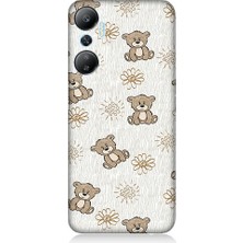 Teknomeg Infinix Hot 20 Uyumlu Sevimli Ayıcıklar  Desenli Silikon Kılıf