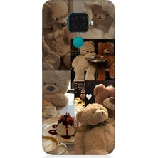 Teknomeg Huawei Mate 30 Lite Uyumlu Sevgili Aşık Ayılar Desenli Silikon Kılıf