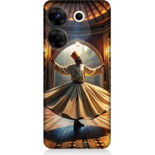 Teknomeg Tecno Camon 20 Pro 4g Uyumlu Mevlevi Semazen Desenli Silikon Kılıf