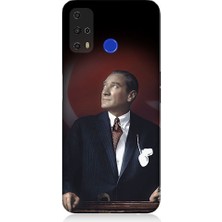 Teknomeg Reeder P13 Blue Max Pro Lite Uyumlu Mustafa Kemal Atatürk Desenli Silikon Kılıf