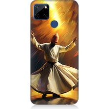 Teknomeg Realme C12 Uyumlu Semazen Yapan Mevlevi Desenli Silikon Kılıf
