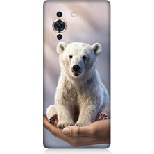 Teknomeg Tecno Nova 10 Uyumlu Sevimli Kutup Ayısı  Desenli Silikon Kılıf