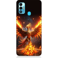 Teknomeg Tecno Spark 7t Uyumlu Anka Kuşu Uyanıyor Desenli Silikon Kılıf