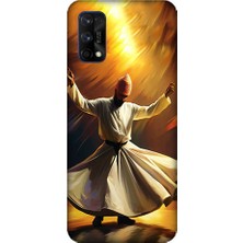 Teknomeg Realme 7 Pro Uyumlu Semazen Yapan Mevlevi Desenli Silikon Kılıf