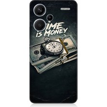 Teknomeg Xiaomi Redmi Note 13 Pro Plus Uyumlu Para Zamanı Desenli Silikon Kılıf