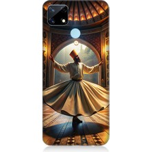 Teknomeg Realme C17 Uyumlu Mevlevi Semazen Desenli Silikon Kılıf