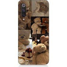 Teknomeg Xiaomi Mi 9 Se Uyumlu Sevgili Aşık Ayılar Desenli Silikon Kılıf