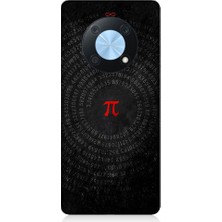 Teknomeg Huawei Nova Y90 Uyumlu Pi Sayısı ve Sonsuzluk Desenli Silikon Kılıf