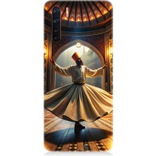 Teknomeg Oppo Reno 3 Uyumlu Mevlevi Semazen Desenli Silikon Kılıf