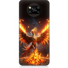 Teknomeg Xiaomi Poco X3 Uyumlu Anka Kuşu Uyanıyor Desenli Silikon Kılıf