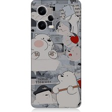 Teknomeg Xiaomi Redmi Note 12 Pro 5g Uyumlu Yaramaz Kutup Ayısı Desenli Silikon Kılıf