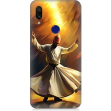 Teknomeg Xiaomi Redmi Note 7 Uyumlu Semazen Yapan Mevlevi Desenli Silikon Kılıf