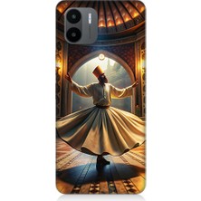 Teknomeg Xiaomi Redmi A1 Uyumlu Mevlevi Semazen Desenli Silikon Kılıf