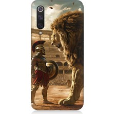 Teknomeg Xiaomi Mi 9 Se Uyumlu Gladyatör ve Aslan Desenli Silikon Kılıf