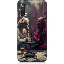 Teknomeg Xiaomi Mi 9 Se Uyumlu Melek ve Şeytan Desenli Silikon Kılıf