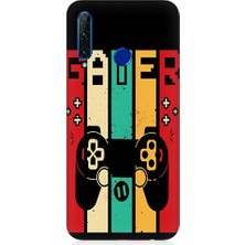 Teknomeg Huawei Honor 20 Lite Uyumlu Gamer Joystick Desenli Silikon Kılıf