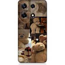 Teknomeg Infinix Note 30 Pro Uyumlu Sevgili Aşık Ayılar Desenli Silikon Kılıf