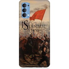 Teknomeg Oppo Reno 4 Uyumlu Istanbul'un Fethi Desenli Silikon Kılıf