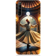 Teknomeg Realme 6i Uyumlu Mevlevi Semazen Desenli Silikon Kılıf