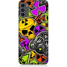 Teknomeg Reeder S19 Max Pro S Uyumlu Radyasyon ve Maskeler Desenli Silikon Kılıf