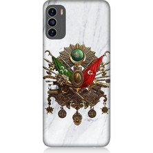 Teknomeg Reeder S19 Max Pro S Uyumlu Mermer Fonda Osmanlı Nişanı Desenli Silikon Kılıf