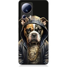 Teknomeg Xiaomi Mi 13 Lite Uyumlu Rapçi Köpek Desenli Silikon Kılıf