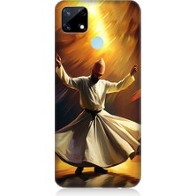 Teknomeg Realme 12 Uyumlu Semazen Yapan Mevlevi Desenli Silikon Kılıf
