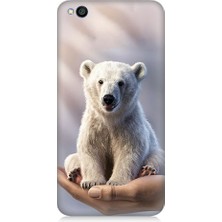 Teknomeg Xiaomi Redmi Go Uyumlu Sevimli Kutup Ayısı  Desenli Silikon Kılıf
