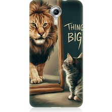 Teknomeg General Mobile Discovery 4g Uyumlu Büyük Düşün Desenli Silikon Kılıf