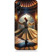 Teknomeg Tecno Pova 3 Uyumlu Mevlevi Semazen Desenli Silikon Kılıf