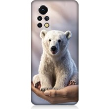 Teknomeg Infinix Note 11S Uyumlu Sevimli Kutup Ayısı  Desenli Silikon Kılıf