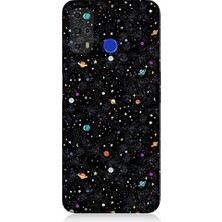 Teknomeg Reeder P13 Blue Max Pro Lite Uyumlu Uzay ve Gezegenler Desenli Silikon Kılıf
