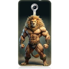 Teknomeg General Mobile Discovery 4g Uyumlu Kaslı Aslan Desenli Silikon Kılıf