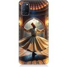 Teknomeg Oppo A92 Uyumlu Mevlevi Semazen Desenli Silikon Kılıf