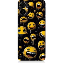 Teknomeg Tecno Camon 19 Neo Uyumlu Tuhaf Smiley'ler Desenli Silikon Kılıf