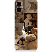 Teknomeg Tecno Camon 19 Pro Uyumlu Sevgili Aşık Ayılar Desenli Silikon Kılıf