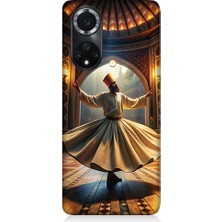 Teknomeg Huawei Nova 9 Uyumlu Mevlevi Semazen Desenli Silikon Kılıf