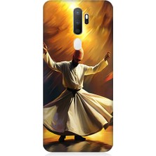 Teknomeg Oppo A5 2020 Uyumlu Semazen Yapan Mevlevi Desenli Silikon Kılıf