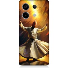 Teknomeg Xiaomi Redmi Note 13 Pro 5g Uyumlu Semazen Yapan Mevlevi Desenli Silikon Kılıf