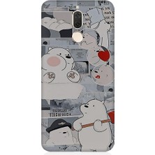 Teknomeg Huawei Mate 10 Lite Uyumlu Yaramaz Kutup Ayısı Desenli Silikon Kılıf