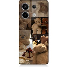 Teknomeg Xiaomi Redmi Note 13 Pro 5g Uyumlu Sevgili Aşık Ayılar Desenli Silikon Kılıf